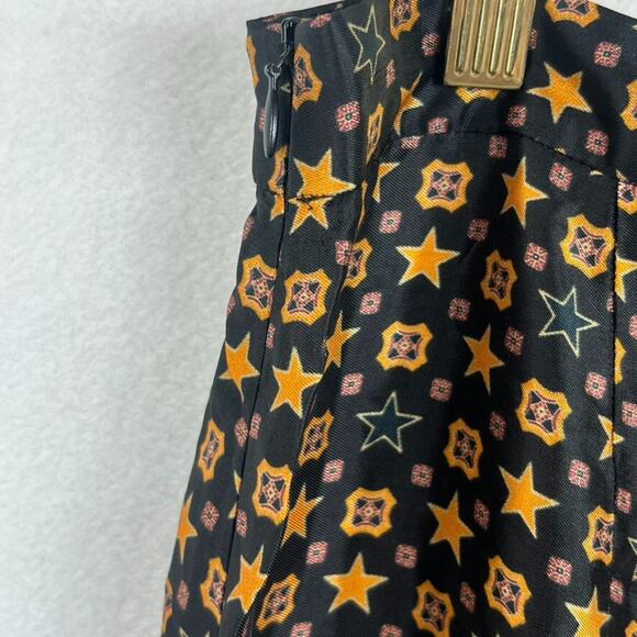 SANDRO Andy Women's  40(US 8) Trouser Pants Viscose Side Zipper Star Logo Print - Picture 5 of 9